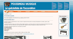 Desktop Screenshot of poussineau-musique.com