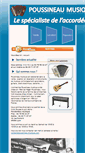Mobile Screenshot of poussineau-musique.com