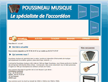 Tablet Screenshot of poussineau-musique.com